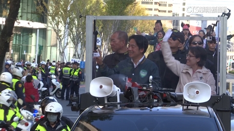 全台車掃壓軸進攻雙北 賴蕭合體衝勝選氣勢