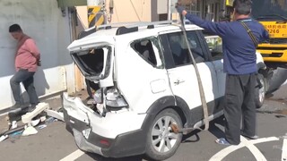 彰化3車連環撞釀1傷！　他做完筆錄趕著去投票所