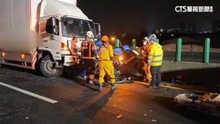 台66線桃園平鎮段6車連環撞　釀1死4傷