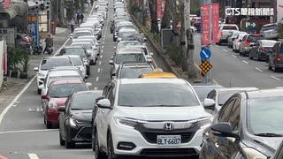 竹山紫南宮塞車有解　增闢車道.指示標誌改善回堵