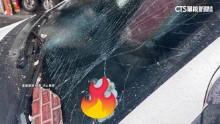 車停路邊突天降「磁磚雨」　擋風玻璃碎裂嚇壞車主