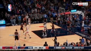 雷霆「絕地大逆轉」　兩度延長賽扳倒暴龍