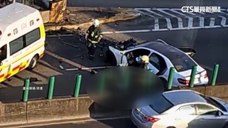 開工日死亡車禍！　台北環快白車自撞　駕駛搶救不治