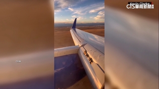 又是波音！　美聯合航空半途機翼破洞緊急迫降