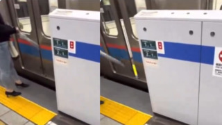 日本一女子為趕車「用傘卡門」　駕駛超神操作讓網讚翻