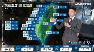 夜晚清晨水氣稍增　迎風面整日冷　其他早晚冷