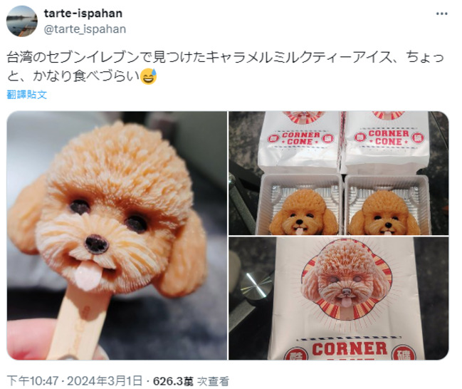 台「貴賓狗造型冰淇淋」紅到日本　日網喊：下次去台灣要買 | 華視新聞
