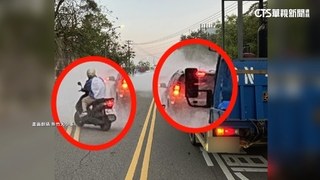 聯華液態氮外洩！　竹科道路飄大量白煙釀成塞車