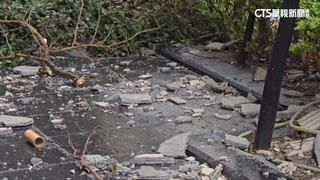 驚魂！桃天降磁磚雨砸2車　疑「天氣劇變」釀禍