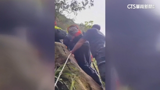 平溪石燭尖攀岩　男疑固定點脫落墜6米深山崖亡