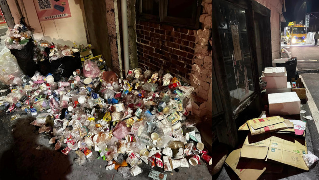 住家外被香燈腳丟出「垃圾小山丘」　住戶氣炸：把他人的住家當作垃圾桶？ | 華視新聞