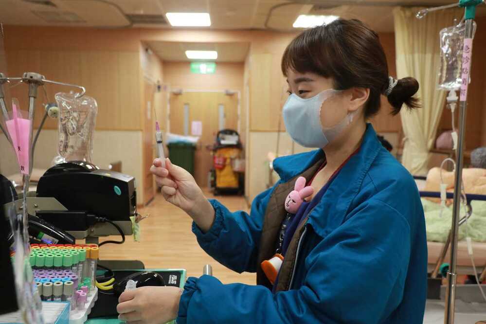 急診室護理人員韓方熒打造未來持續進修計劃。圖／台中慈濟醫院提供