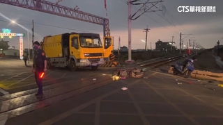 屏騎士遭垃圾車撞擊「噴飛平交道」　影響台鐵3列次