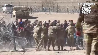 「衝破鐵絲網」數百非法移民闖美墨邊境