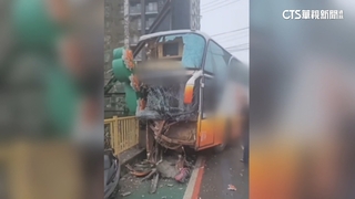 新竹校車「撞橋頭」車頭全毀8傷　駕駛：身體不適釀禍