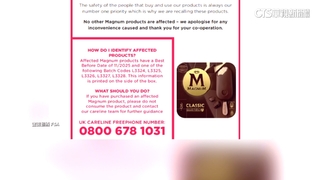 MAGNUM巧克力雪糕恐含「金屬碎片」　廠商回收