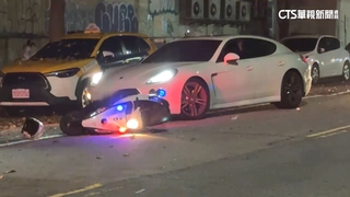 跑車男夜店狂歡後心虛拒檢　警攔查被撞忍痛酒測