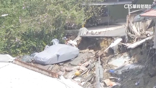 地震狂搖！　新店社區道路坍　山區7房屋下陷
