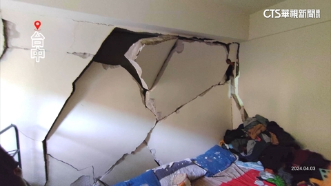 挺過921!台中「美麗殿」遇強震 房間牆裂住戶驚