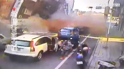 花蓮天王星大樓斜倒 22人獲救.1人不幸亡