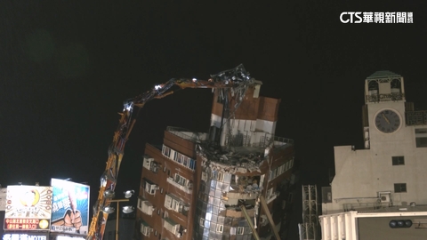 花蓮天王星開拆! 「大鋼牙」拆基地台後逐層作業