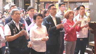 中市長前哨戰？江啟臣.何欣純齊送旱溪媽起駕