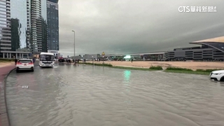 杜拜罕見大暴雨！極端天氣　阿拉伯半島東部成災