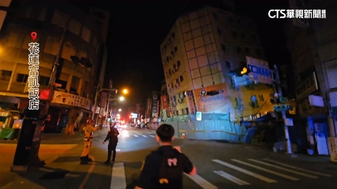 驚悚畫面曝光!富凱飯店遭震垮 大樓傾斜12度