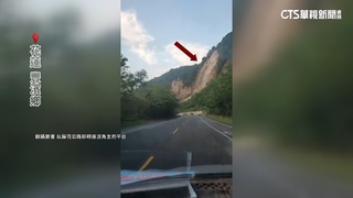 落石擋路.鐵道淹水　花蓮豪雨強震阻交通急搶修