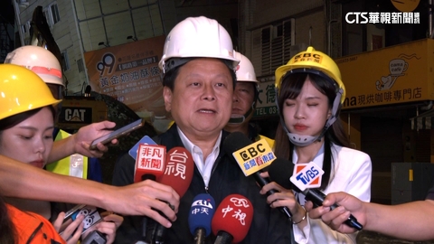 花蓮富凱大飯店急填土防傾斜 晚間拚填土6公尺