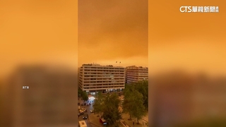 非洲沙塵暴來襲　希臘雅典街頭黃澄澄一片