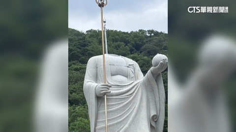 花蓮餘震多! 和南寺藥師佛像不到半年就「斷頭」