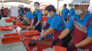 雲林二崙西瓜節　700顆.近萬斤西瓜免費吃