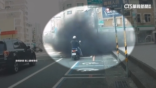 發電機保養惹禍！　大樓噴「爆量黑煙」險吞騎士