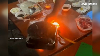 吃火烤兩吃爐具竄火　業者拿紙巾滅火險釀災