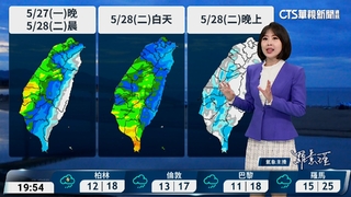 上半天降雨明顯 留意大雷雨 下半天降雨趨緩