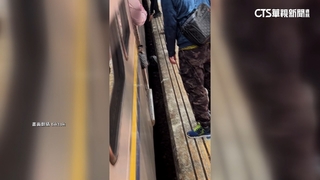低血糖暈眩失足！　女跌落月台急躲避難空間保命