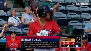 李灝宇敲雙安　遭148公里速球「頭部觸身球」