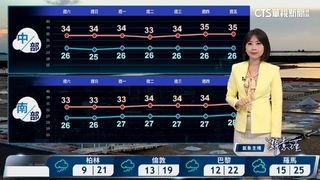 金馬雨勢大易有低雲霧　天氣悶熱花東雙北溫高