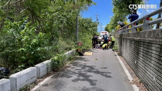 休假警騎重機遭鳥擊摔車　一度無呼吸心跳