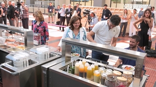 巴黎奧運選手村餐廳試營運　國際媒體搶先體驗