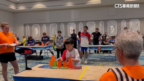 台灣之光!6歲疊杯小將杜旻澔 勇奪競技疊杯三冠王