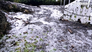 玉山下冰雹！　時間「長達15分鐘」　驚艷畫面曝光
