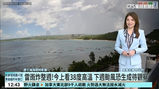 高溫炎熱防中暑  午後山區防大雨