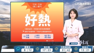 高溫炎熱防中暑　午後防局部大雨