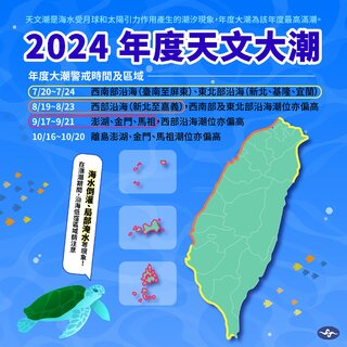 年度大潮要來了！各地警戒時間曝 氣象署：沿海防淹水、海水倒灌
