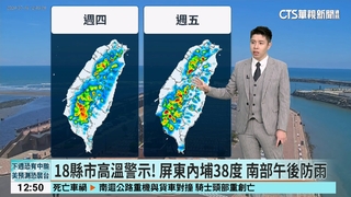 18縣市高溫警示！　屏東內埔38度　南部午後防雨