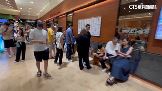 台中百貨.商場營業！　外圍車潮塞爆.餐廳大排隊