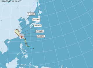 「凱米」颱風登陸後4小時出海 暴風圈脫離台灣時間曝