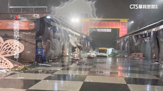 凱米肆虐！東大門幾解體　烤玉米名店出餐台倒